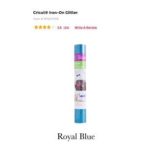2 Rolls of Cricut Glitter Iron-On Vinyl